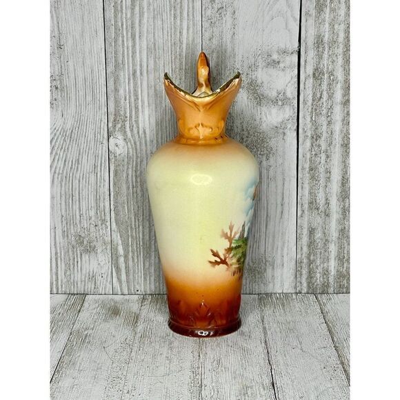 Vintage Hand Painted Porcelain Pitcher Stamped - Picture 4 of 11